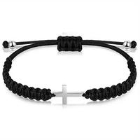 Cross-shaped braceletCouple Cross Bracelet Bundles Kit 2025 New Trendy Braid Stack Bracelet for Men & Women Fashion Matching ...