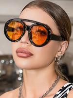 Unisex Vintage Round Frame Sunglasses, Trendy Casual Sunglasses for Everyday Use, Fashion Accessories for Outdoor Activities,...