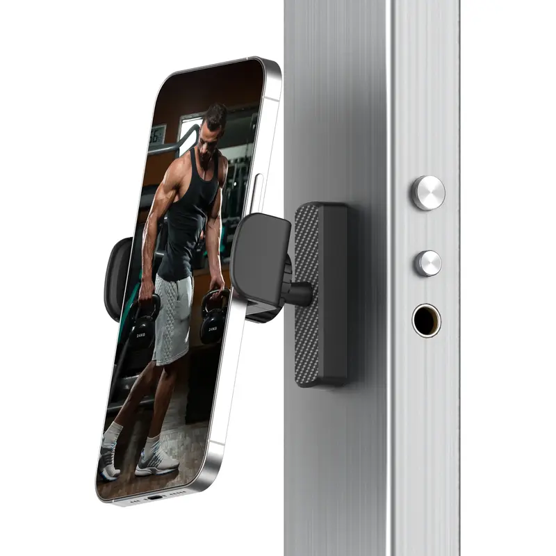 Magnetic Phone Holder for Gym - 360° Adjustable, Strong Portable Magnet Phone Mount for Workout Recording, Fitness Accessori...