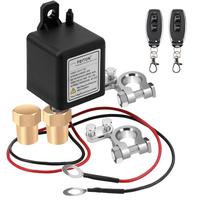 Remote Battery Disconnect Switch 12V Battery Kill Switch 200A Anti-Theft Isolator with Remote Control and Battery Negative Cu...