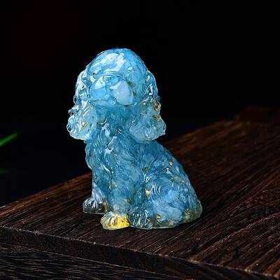 Resin Cocker Spaniel Sculpture Display Decorations