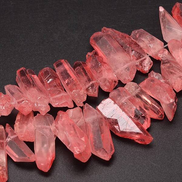 Natural Quartz Crystal Beads Strands