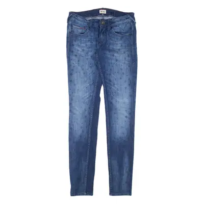 TOMMY HILFIGER Sophie Star Print Jeans Blue Denim Slim Skinny Stone Wash Womens W28 L32