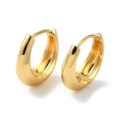 Rack Plating Brass Hoop Earrings