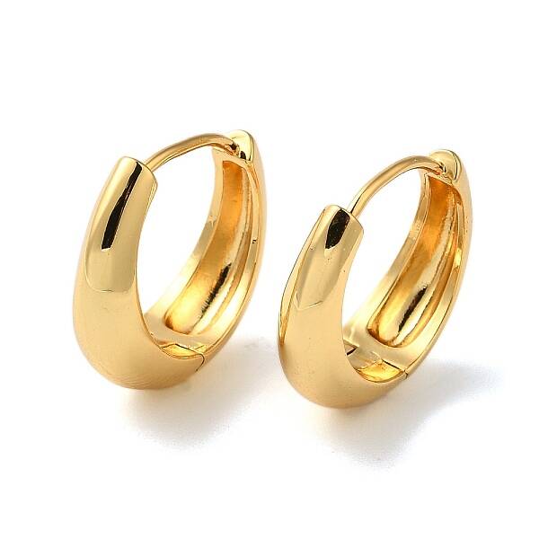 Rack Plating Brass Hoop Earrings