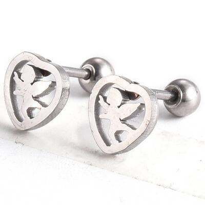 Tarnish Resistant 201 Stainless Steel Barbell Cartilage Earrings
