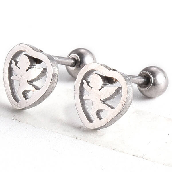 Tarnish Resistant 201 Stainless Steel Barbell Cartilage Earrings