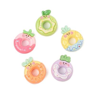 Opaque Resin Fruit Cabochons