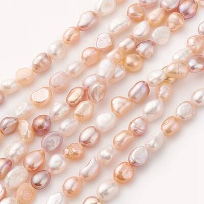 Natural Cultured Freshwater Pearl Beads Strands