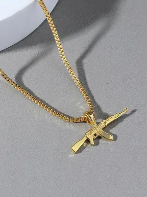 Summer Casual Trendy Chain Necklace with Pendant, Simple Style Chain Pendant Necklace for Daily Decoration As Gift Without Bo...