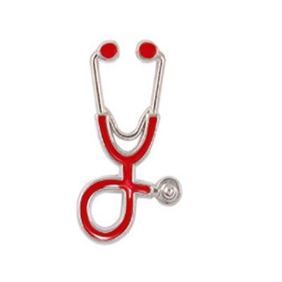 Medical Echometer Enamel Pin