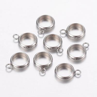 Tarnish Resistant 201 Stainless Steel Tube Bails