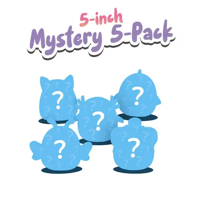 Squishmallows Mystery Box: 5 Pack 5-Inch, May Contain Assorted Characters, Items May Vary, Perfect Gifts