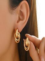 Fashionable Minimalist Earrings, Fashion Elegant Minimalist Earrings for Party, Daily Clothing Decor, Trendy All-match & Exqu...