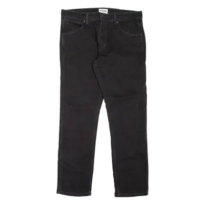 WRANGLER Mens Jeans Black Slim Straight W34 L30