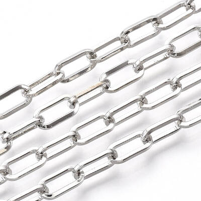 Unwelded Iron Paperclip Chains
