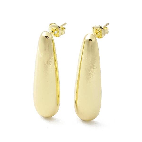 Brass Stud Earrings