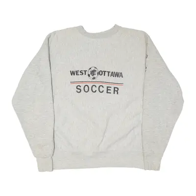 West Ottawa Panthers Soccer Cocky Sweatshirt Grey Mens L