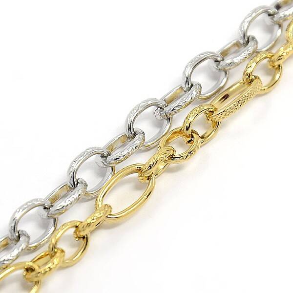 Fashionable 304 Stainless Steel Figaro Cable Chain Bracelets