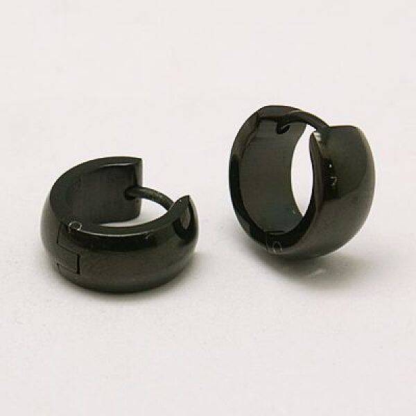 Fashion 304 Stainless Steel Hoop Earrings