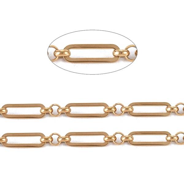 3.28 Feet 304 Stainless Steel Figaro Chains