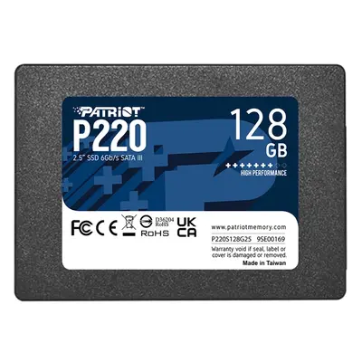 Patriot P220S128G25 | P220 128GB Triple-Level Cell SATA 6Gb/s 2.5-Inch Solid State Drive