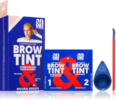 A.N.D. Beauty Brow Eyebrow Tint Color Dark Blonde 3× 1.67 ml