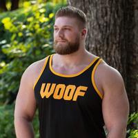 Gruff Pup Air Tank - Pick Woof, Daddy, Boy, Blank - Mesh Tank Top - Soft + Stretchy - Athletic Menswear - Colorful Classic - ...