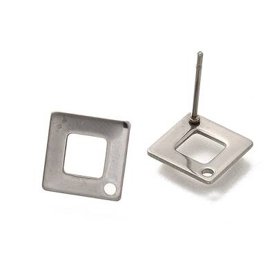 Anti-Tarnish 304 Stainless Steel Stud Earring Findings