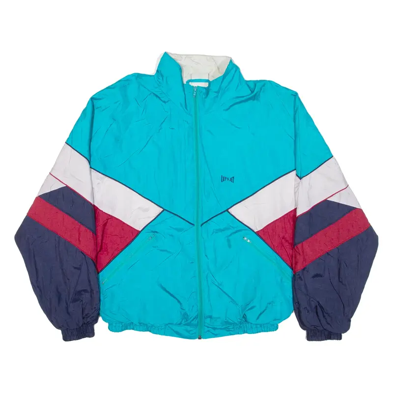 LETS JET Mens Shell Jacket Blue Colourblock S