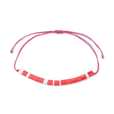 Glass Seed Link Bracelet