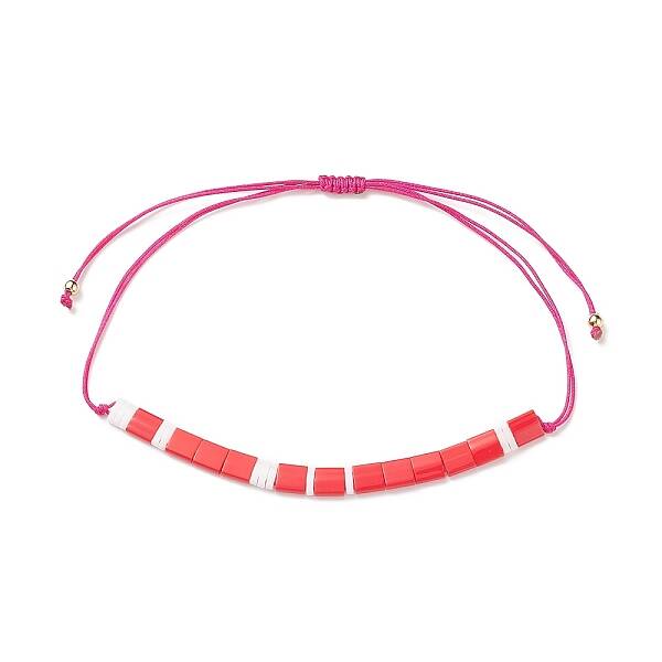 Glass Seed Link Bracelet