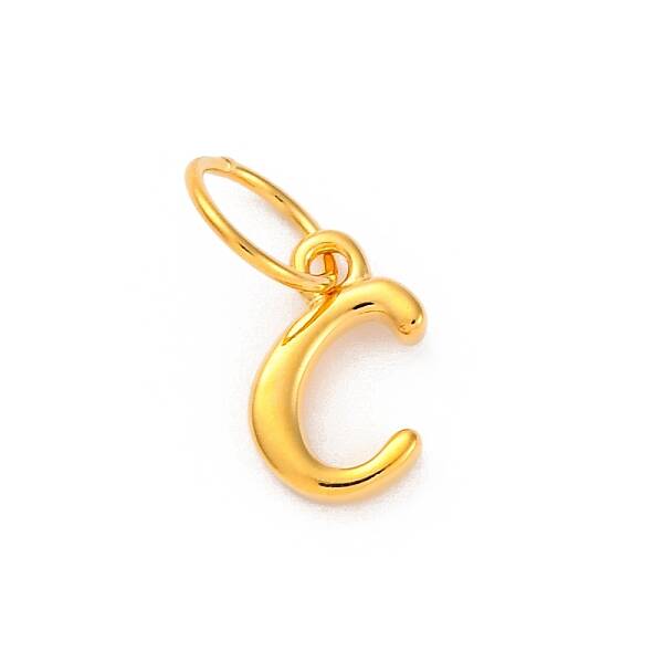 925 Sterling Silver Letter Charms with Jump Rings