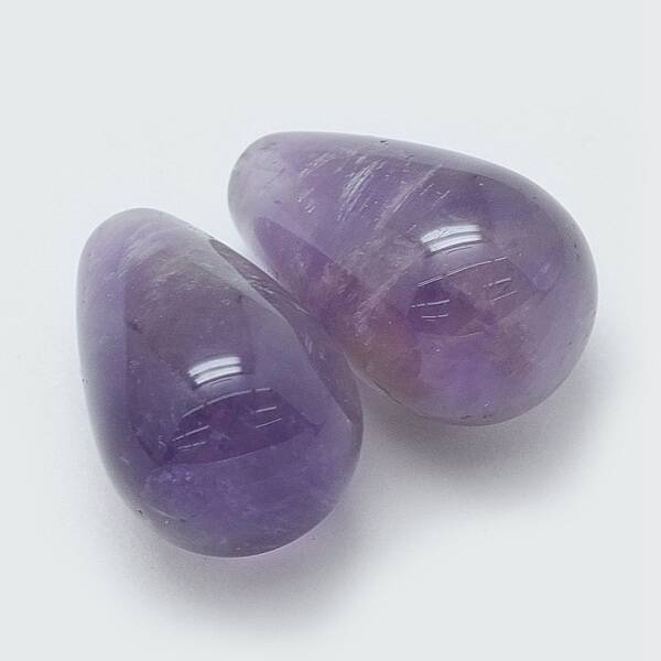 Natural Amethyst Half Drilled Beads