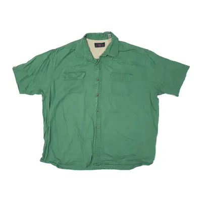 WRANGLER Plain Shirt Green Long Sleeve Mens 2XL