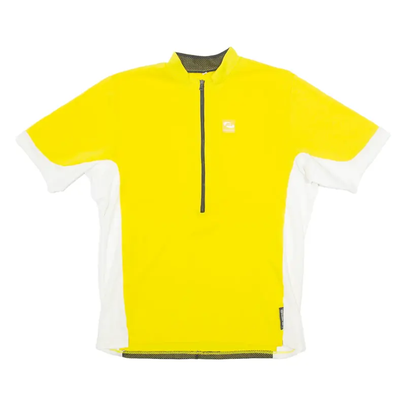 PROTECTIVE Cycling Mens Jersey Yellow 1/2 Zip XL