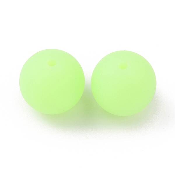 Luminous Round Food Grade Silicone Beads