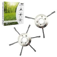 3/6 String Trimmer Replacement Head,Steel Wire Weed Brush Cutter Trimmer Head Electric Weed Blades Head Wired Trimmer Head Re...