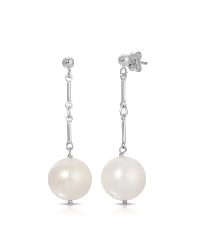 Oviedo Round Earrings | Metal Color: Silver