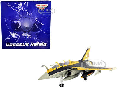 Dassault Rafale B Fighter Jet NATO Tiger Meet (2009) with Missile Accessories Panzerkampf Wing Series 1/72 Scale Model by Pan...