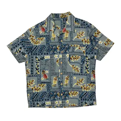 Unbranded Hawaiian Shirt - XL Blue Cotton