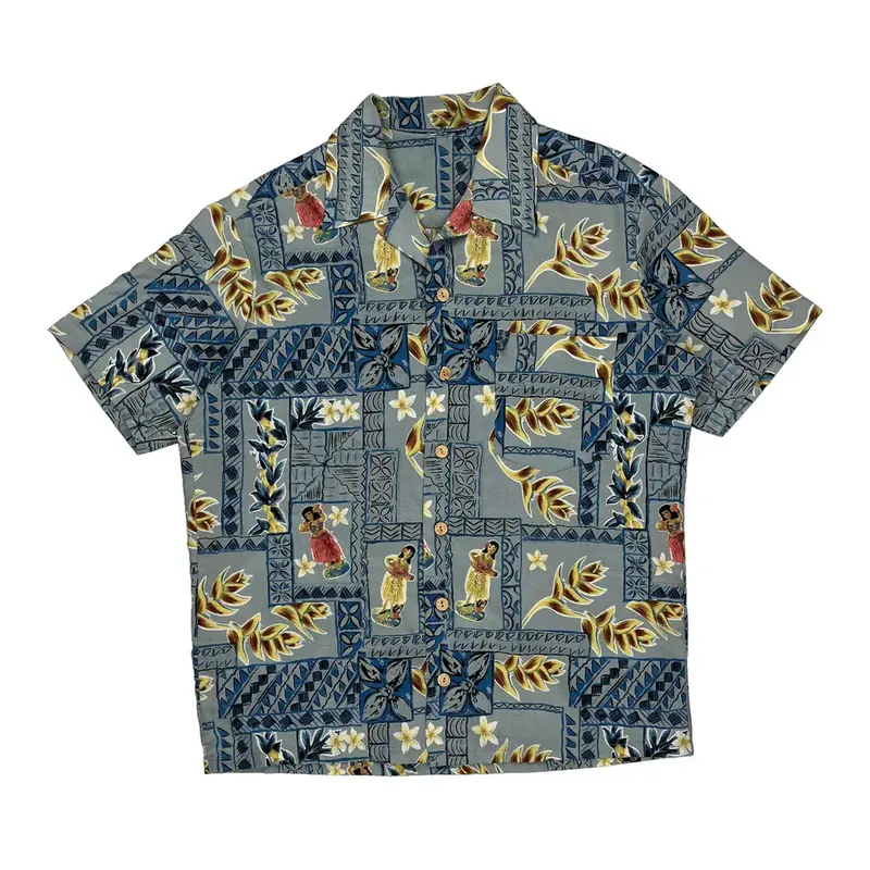 Unbranded Hawaiian Shirt - XL Blue Cotton