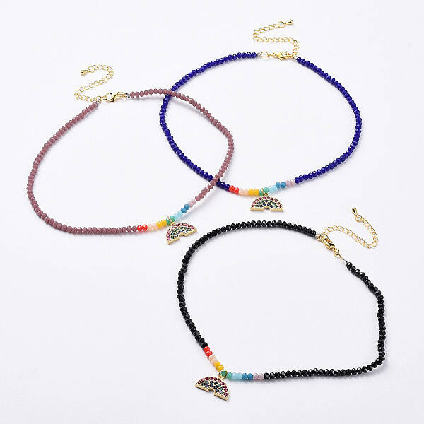 Glass Beads Pendants Necklaces
