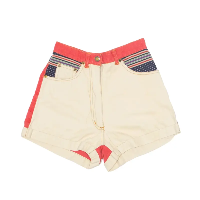 Casual Shorts Beige Regular Womens XS W24
