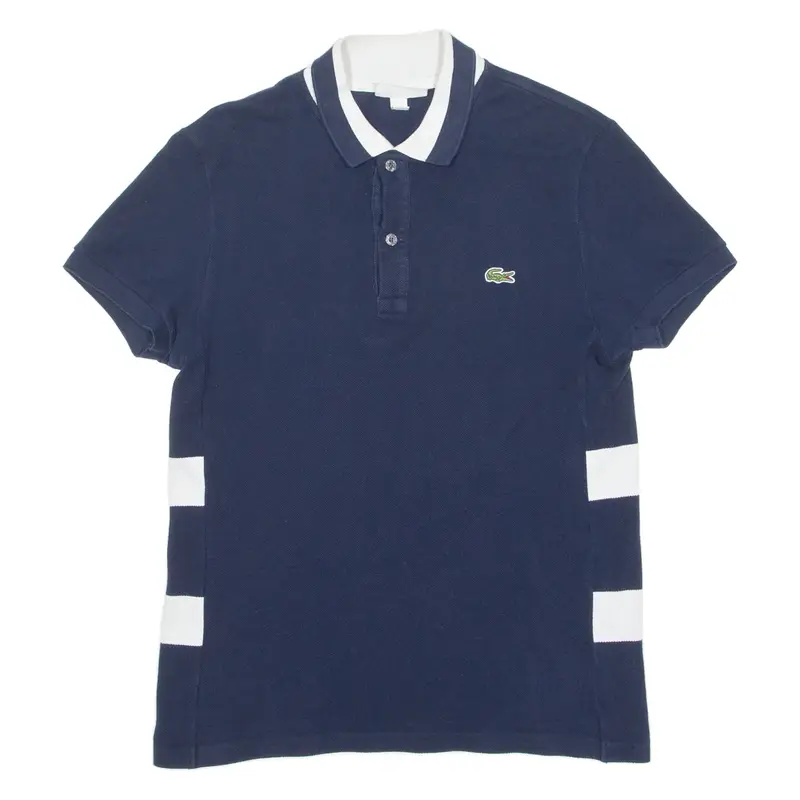 LACOSTE Mens Polo Shirt Blue XS