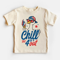 Youth and Adult Chill the 4th Out Fourth of July Shirt, Independence Day T Shirt for Boys July 4th Celebration Raglan Short S...