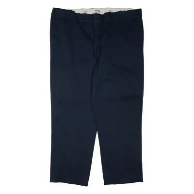 DICKIES Mens Trousers Blue Regular Tapered W44 L29