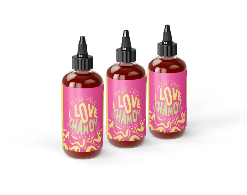 3x Bundle - Sugar Free Chamoy - Carb Free - Vegan - Gluten Free - Diabetic Friendly Candy Sauce Flavor Sweet Bonbon Sweet Bon...