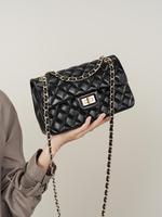 Women's  Chain Strap Quilted Fashionable Crossbody Bag, Casual Versatile Shoulder Bag for Daily Used, Trendy All-match Commut...