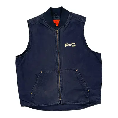Corner Stone Gilet - 2XL Navy Cotton Blend